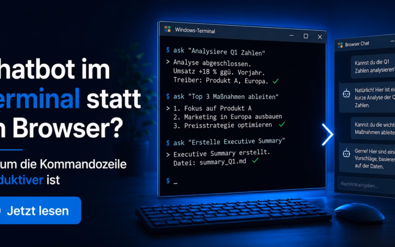 Chatbot in der Kommandozeile: Warum Sie den Browser schließen sollten