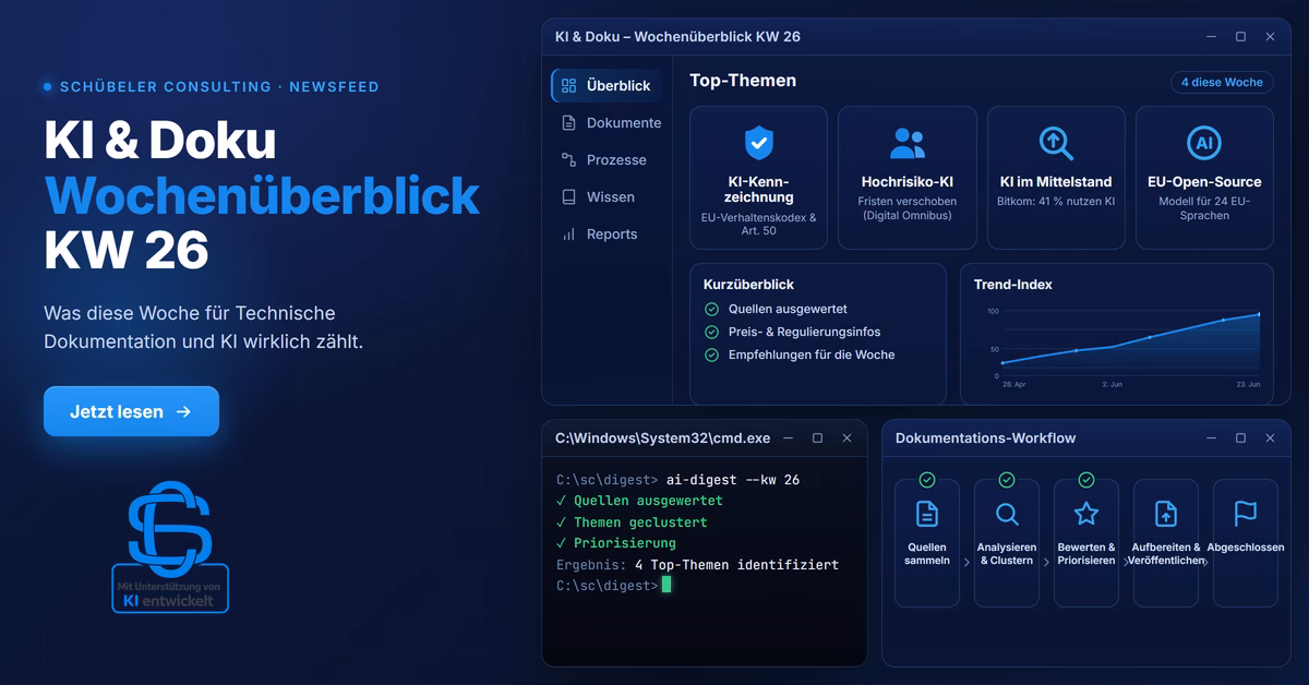 KI & Doku: Wochenüberblick (KW 26, 28.06.2026)