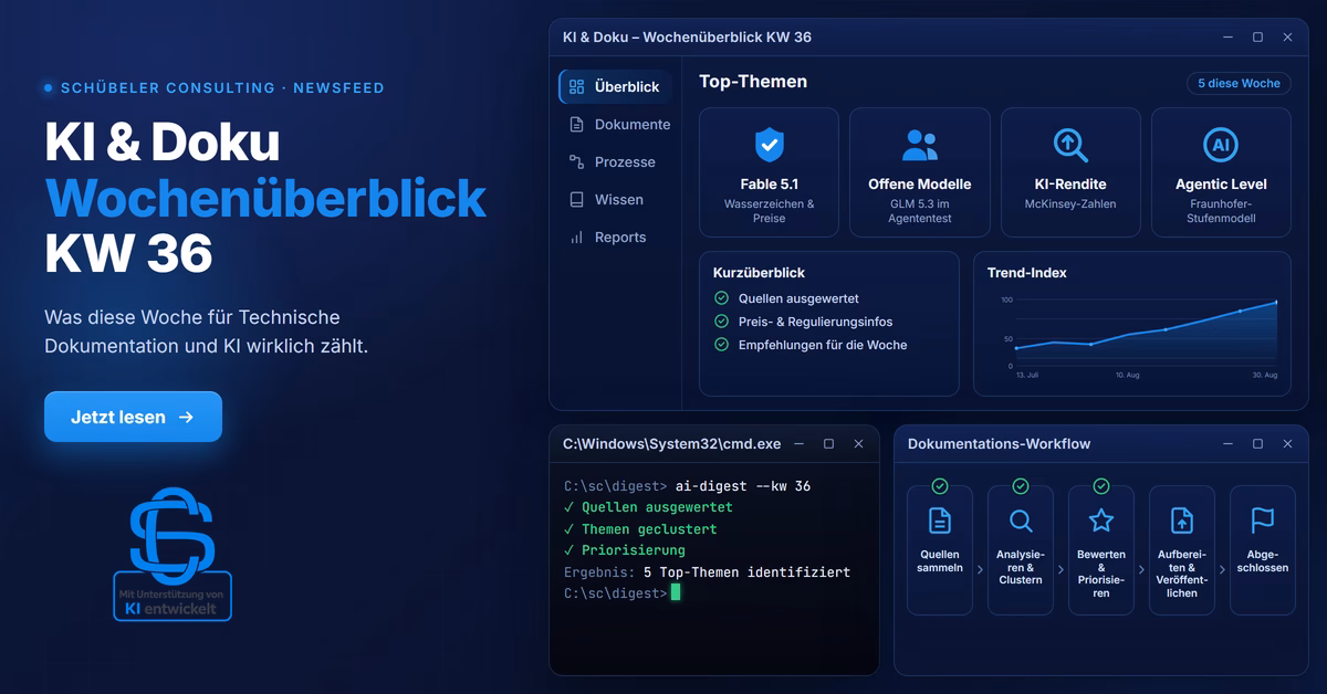 KI & Doku: Wochenüberblick (KW 36, 06.09.2026)