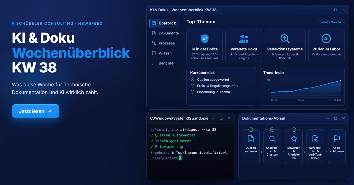 KI & Doku: Wochenüberblick (KW 38, 20.09.2026)