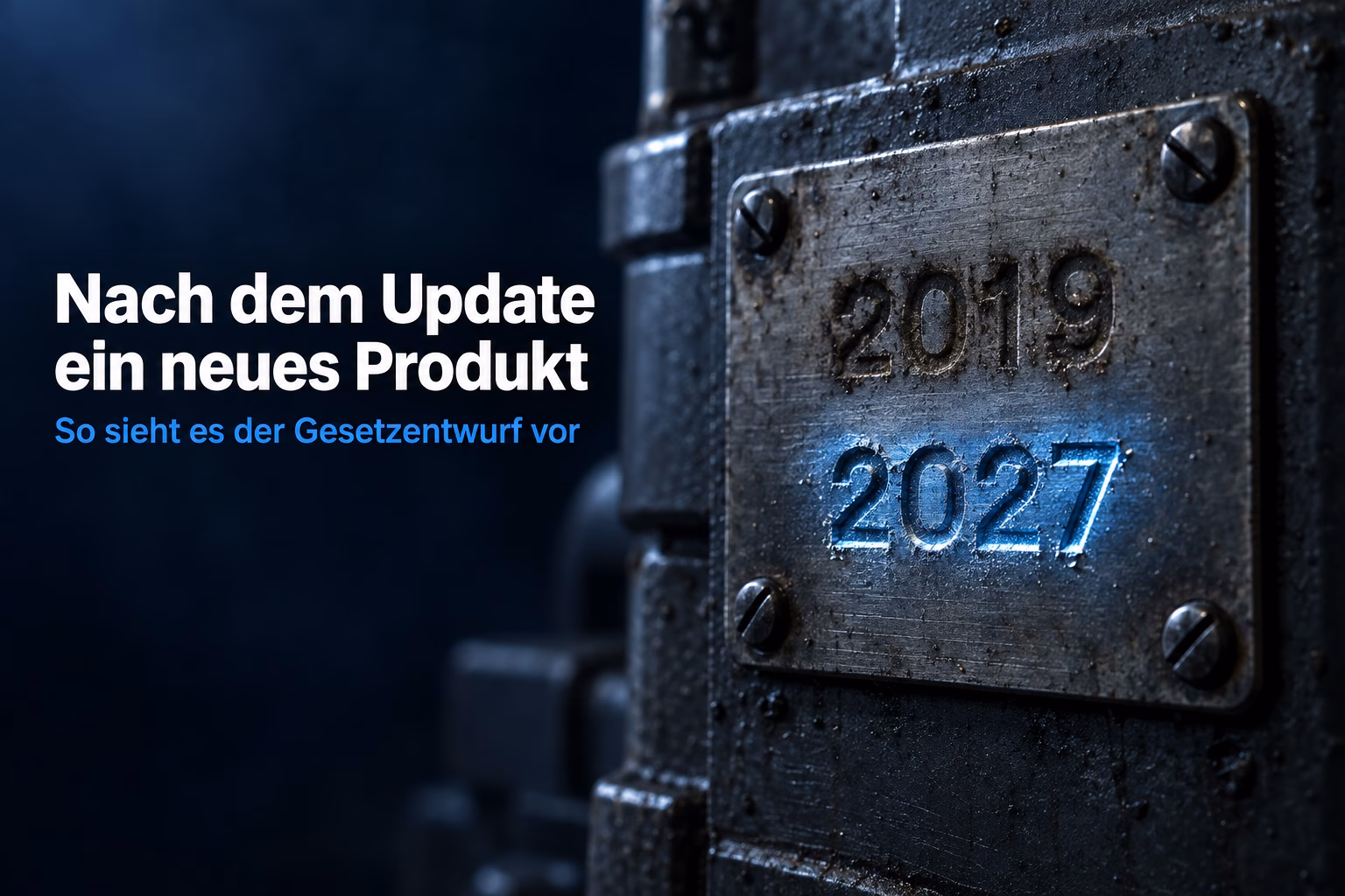 Eine wesentliche Änderung soll ein neues Produkt sein